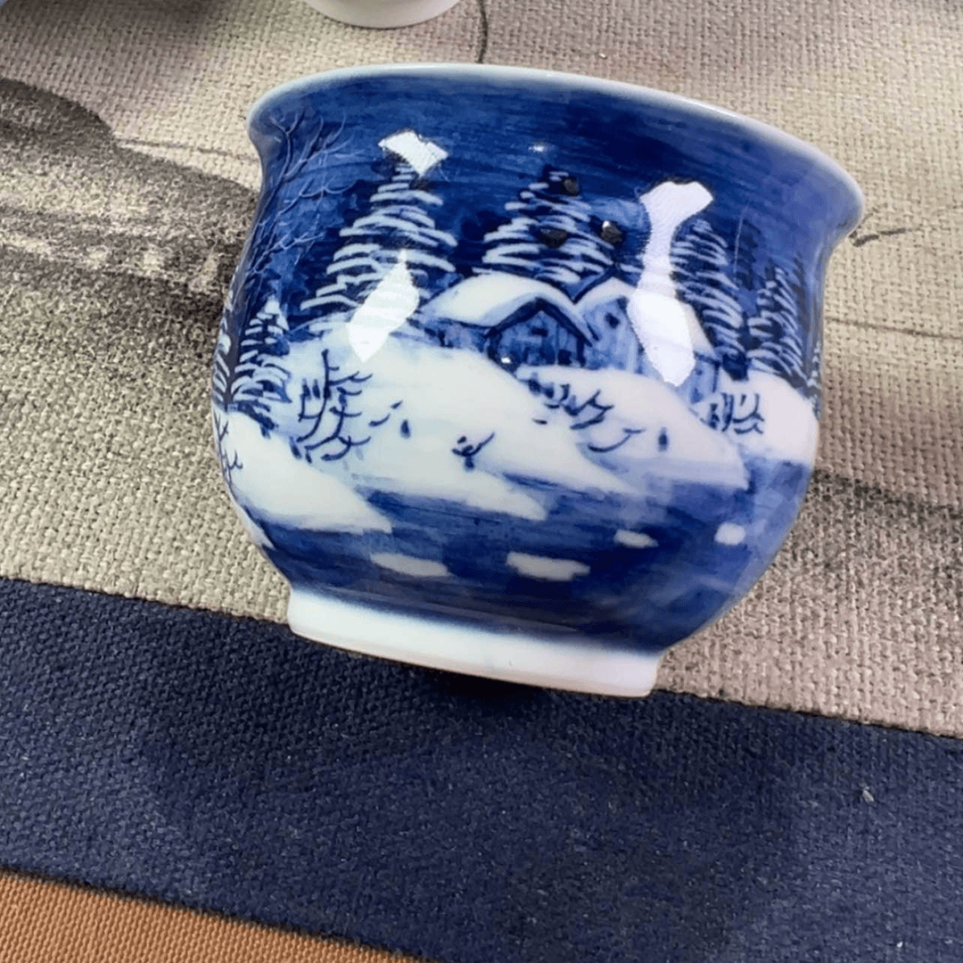 【闪购商品】瓷杯p**a青花釉里红