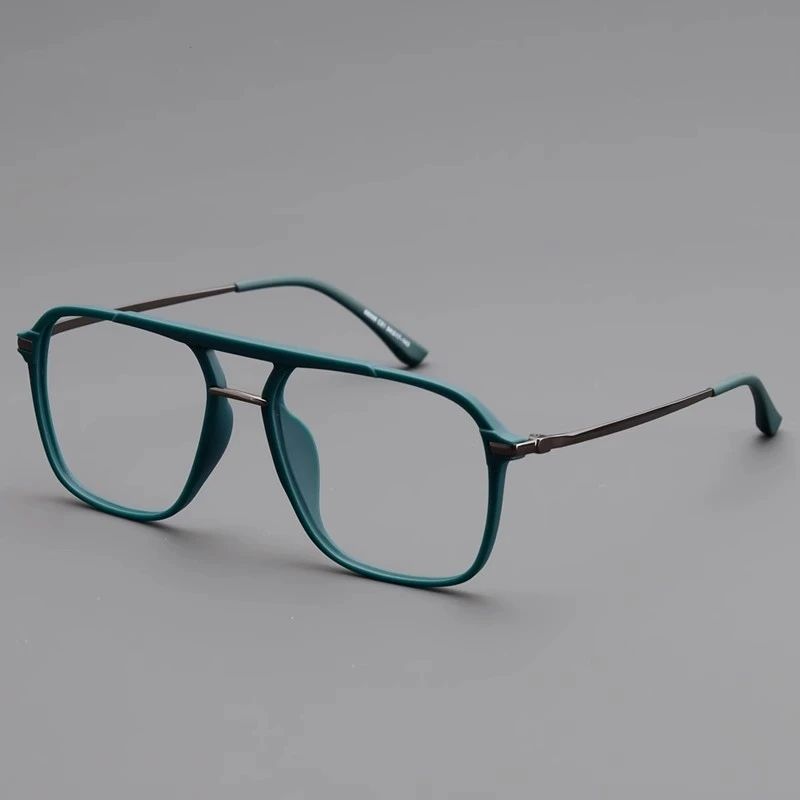 双梁砂黑色眼镜框男女大框复古大脸显瘦飞行员近视防蓝光眼镜架潮