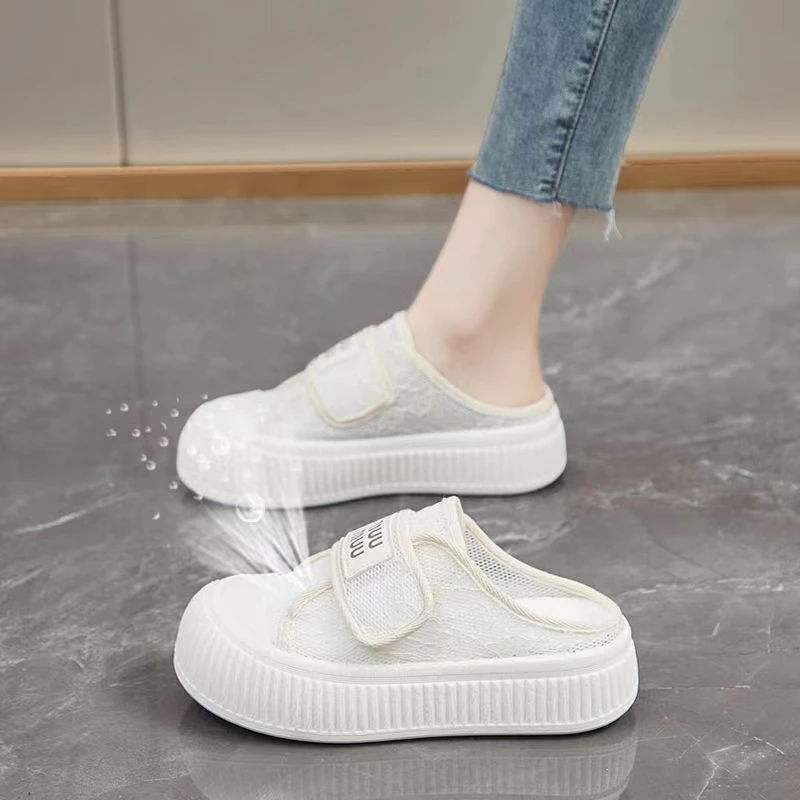 女生休闲百搭时尚半拖渔夫鞋MR063