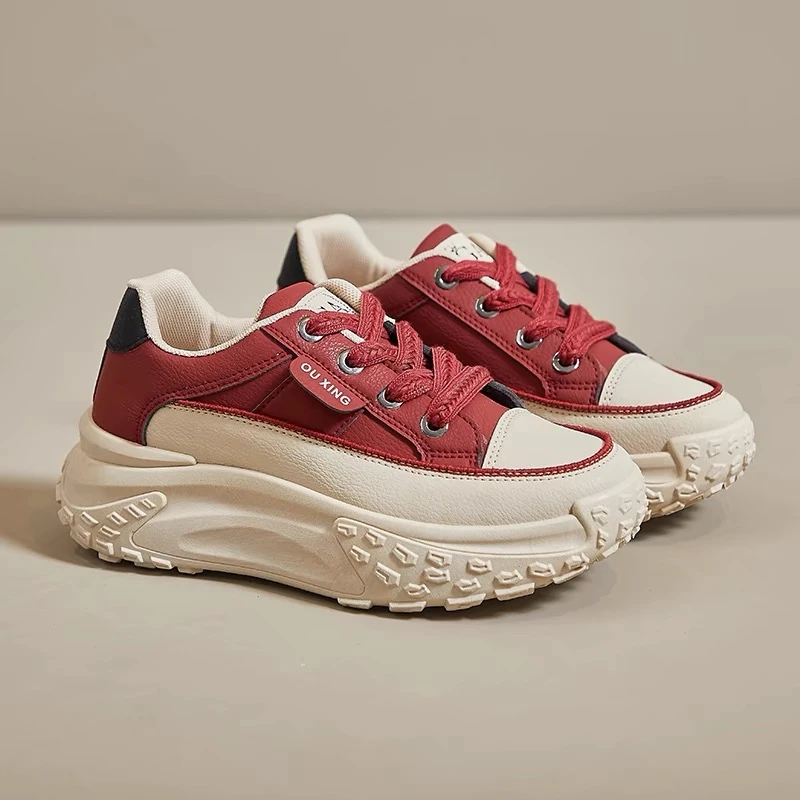 女生秋冬新款板鞋小白鞋运动休闲鞋厚底百搭学生潮Q016