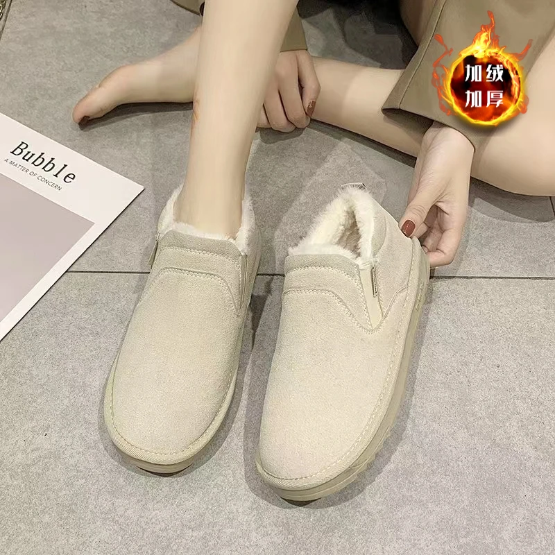 【棉鞋】冬季女雪地靴潮流加绒加厚防滑保暖鞋H8011