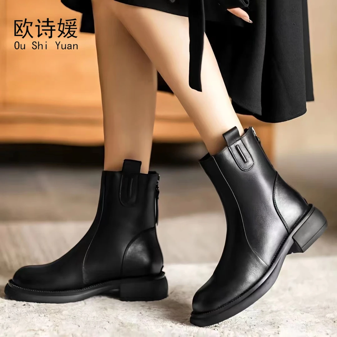 镇店之宝马丁靴丨女士牛皮秋冬英伦风马丁靴短靴888-8/2309