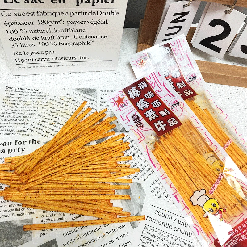 【发二十包】棒棒素牛麻辣条怀旧8090后儿时候零食铺辣片