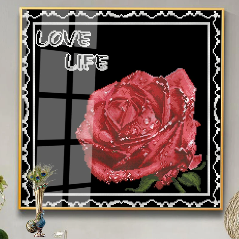 新款十字绣客厅卧室满绣简单系列手工刺绣现代简约小幅绣自己绣