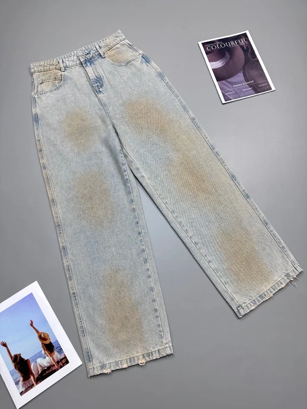 （南油娜姐）2024早秋：新款小众设计时尚废土风牛仔裤24618