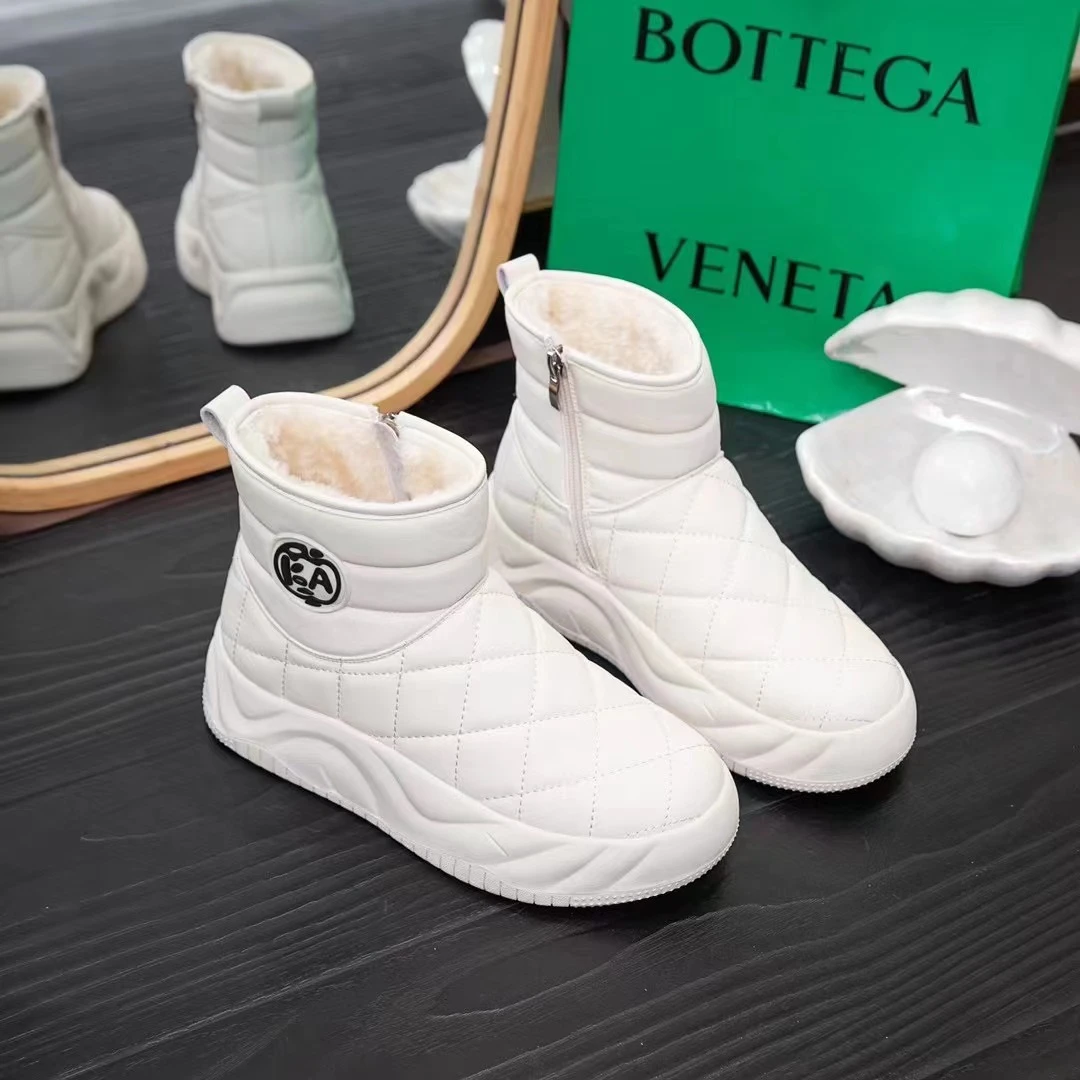 39137127时尚雪地棉靴厚底加绒加厚中筒保暖冬季