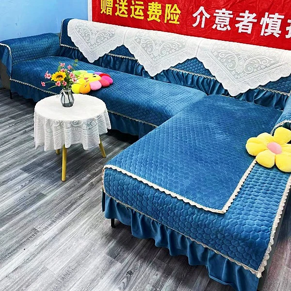 【工厂直销】四季通用荷兰绒防滑沙发垫简约现在百搭坐垫沙发罩