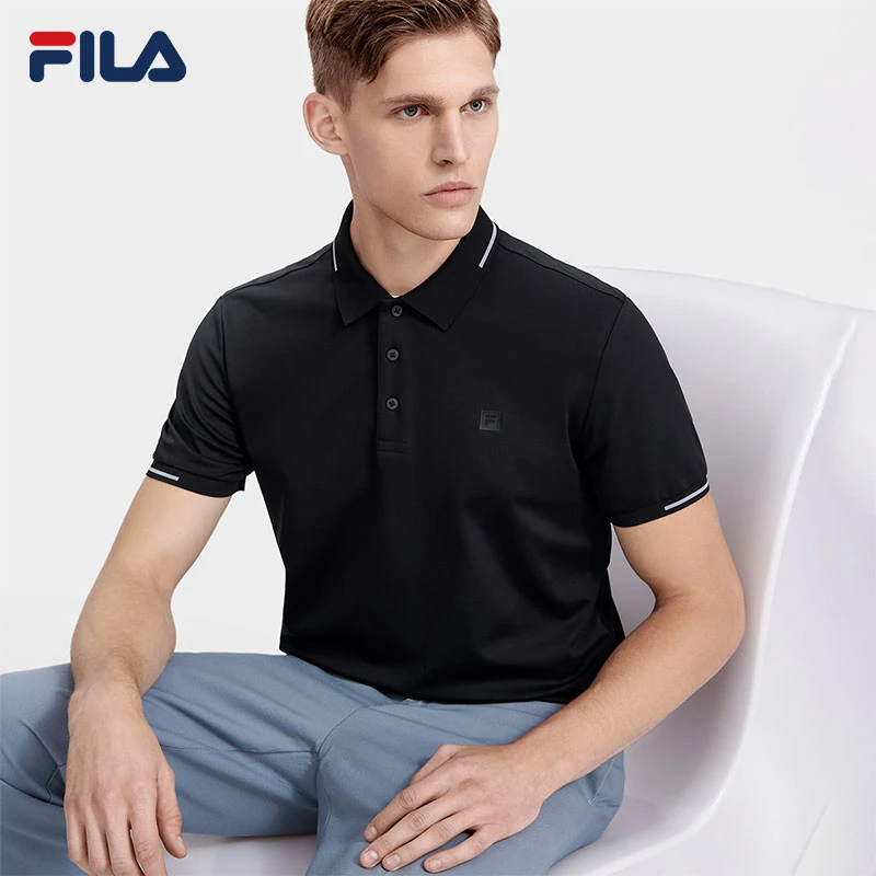 FILA/斐乐男子短袖POLO衫2023新款休闲运动上衣F61M523106A