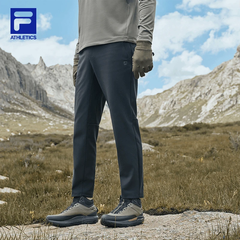 Fila/斐乐男户外运动裤【加厚亲肤针织裤】秋冬户外长裤A11M441609F