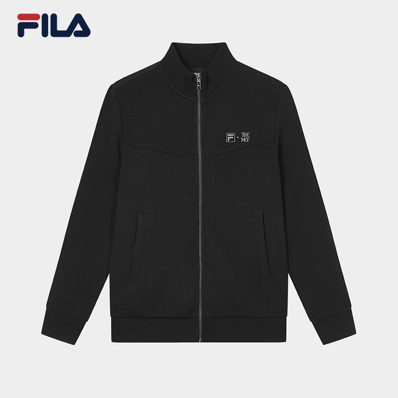 Fila/斐乐男士外套秋季时尚休闲百搭简约针织舒适上衣F11M348501R