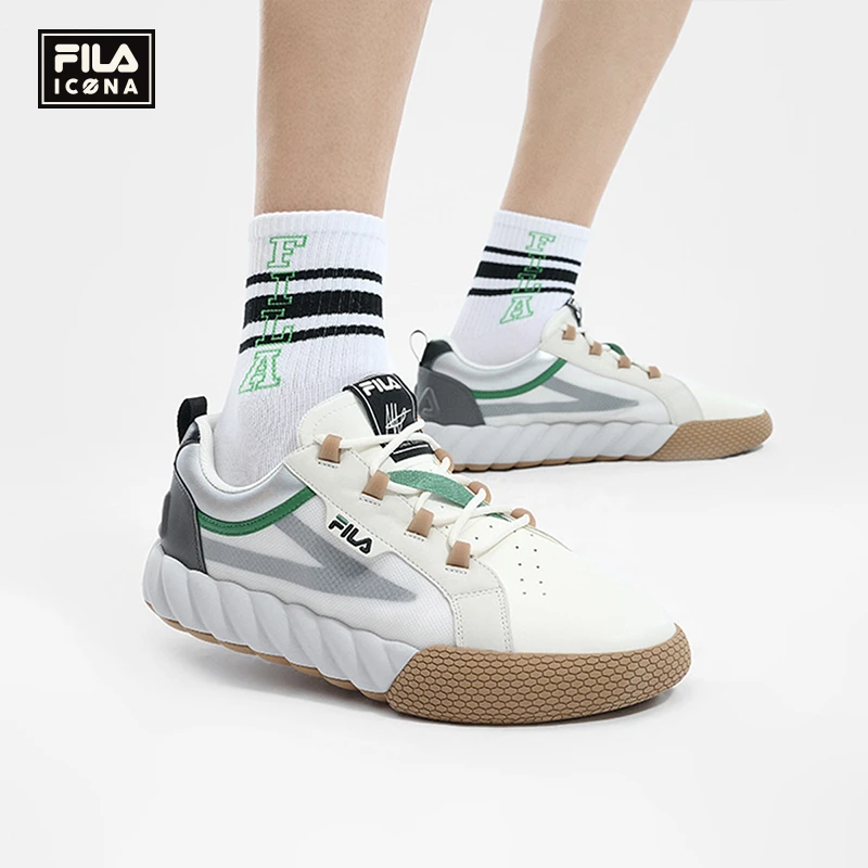 Fila/斐乐板鞋男鞋绳索鞋夏季时尚舒适百搭低帮运动鞋F12M523294F