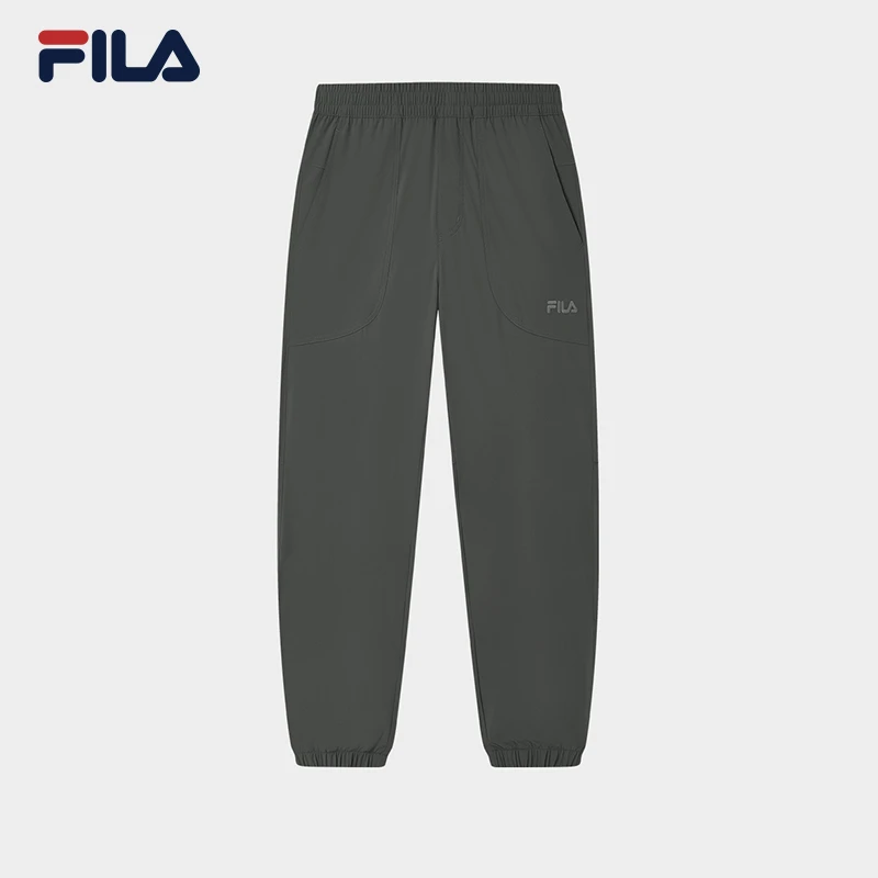 Fila/斐乐男士长裤夏季款男士百搭休闲透气梭织运动裤F11M338802F