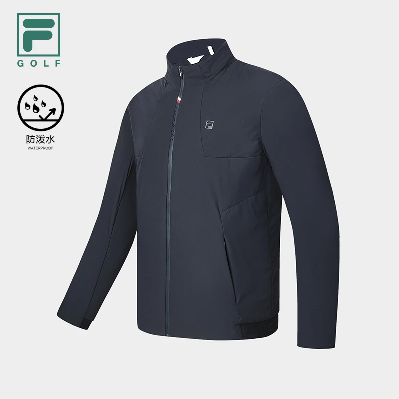 Fila/斐乐男子外套秋冬高尔夫舒适高端立领保暖棉服A11M415904F