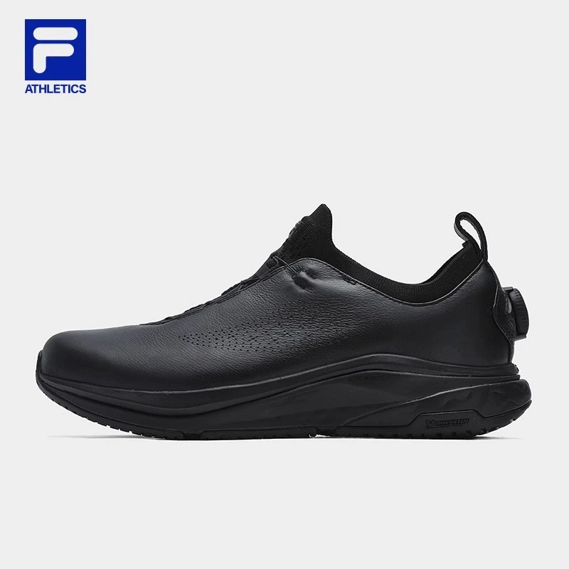 Fila/斐乐运动鞋男鞋夏季【皮面商务玄豹二代】轻便跑鞋A12M421113F