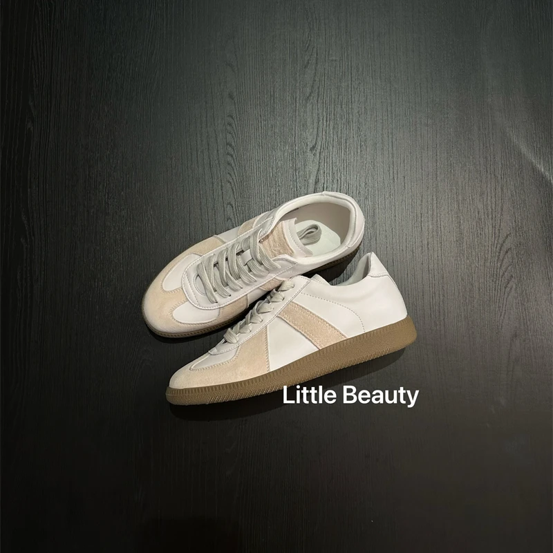 【小美家】内增高真皮百搭透气德训鞋