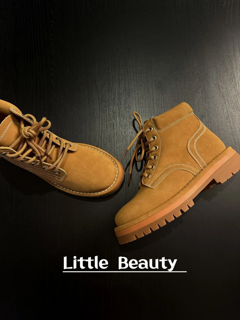【小美家】磨砂皮复古大黄靴沙漠靴