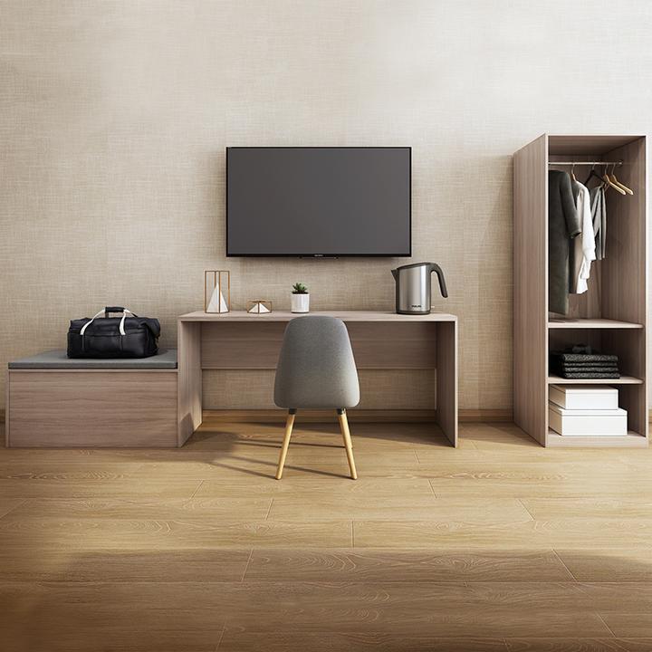 快捷酒店实木款式家具客房旅馆公寓行李柜电脑桌行李架写字台组合