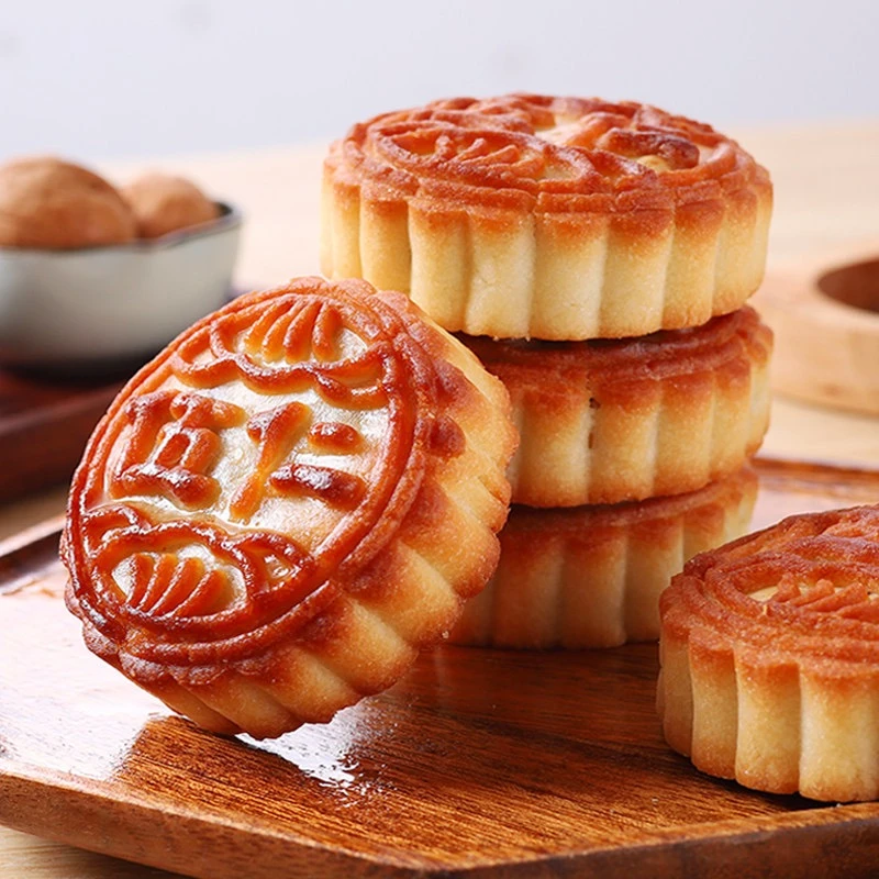 老式五仁月饼传统手工经典中秋月饼零食整箱500克好吃