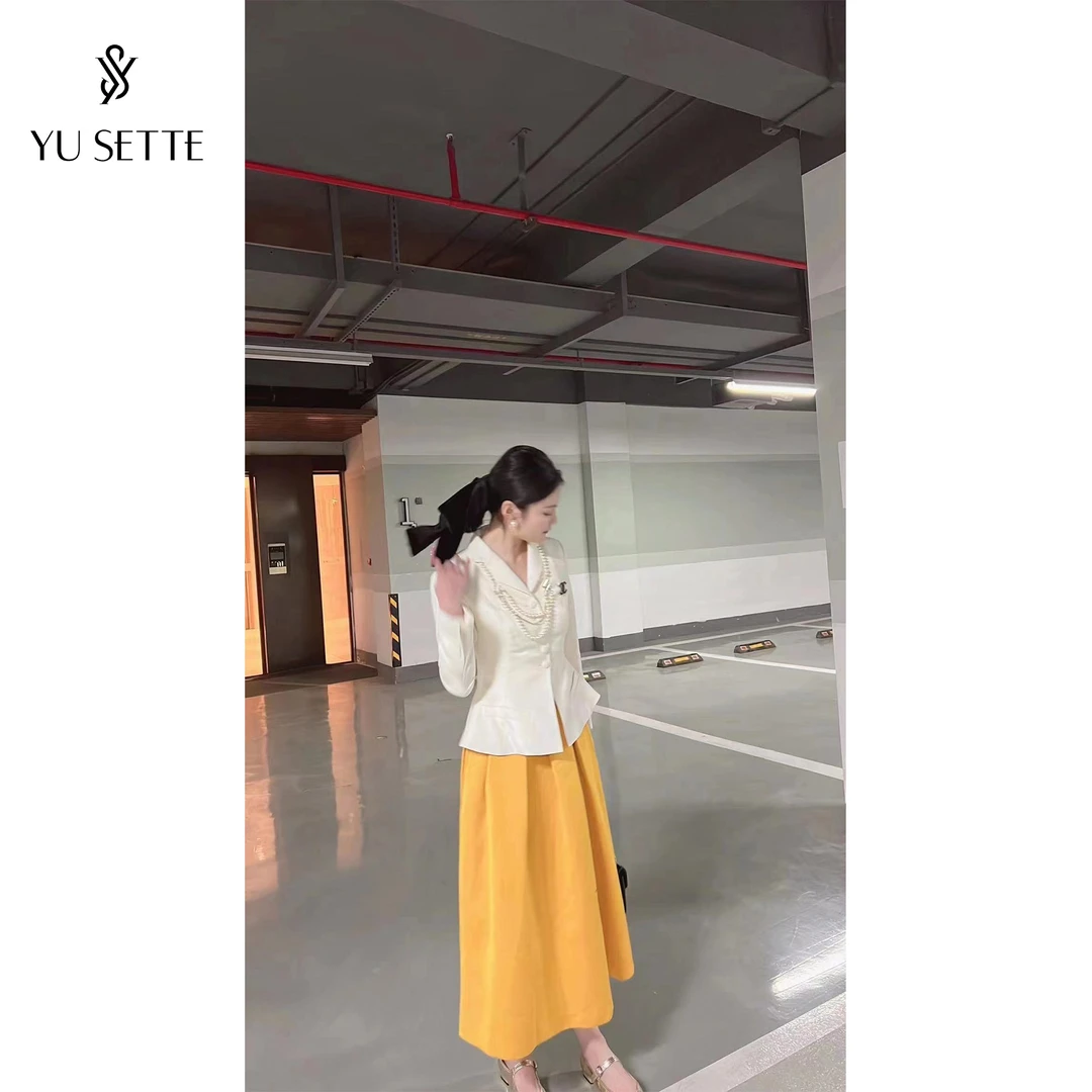 遇儿推荐【印象花园】中长款压褶礼服半裙20230034
