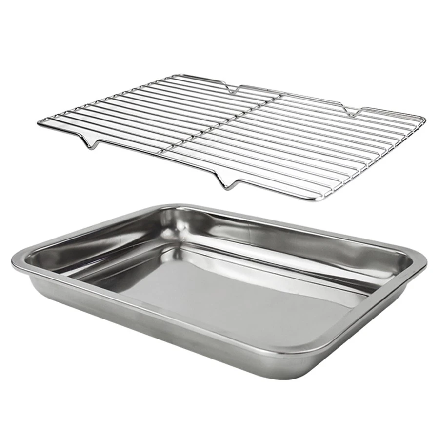 不锈钢网格架长方形沥油架隔油网油炸控油烧烤网片商用漏油篦子