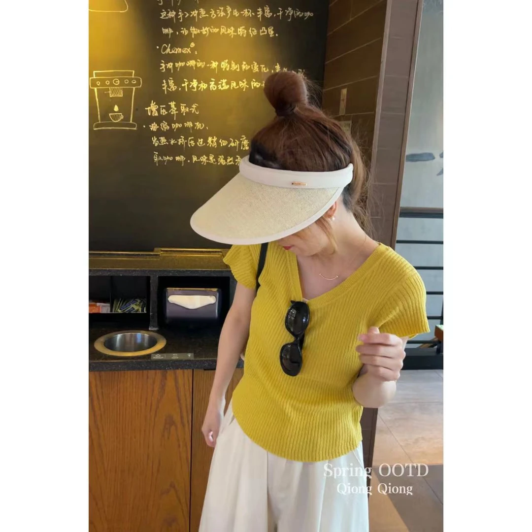 【清货只出不进】自用款人手一个！夏日ins草编空顶遮阳帽草帽