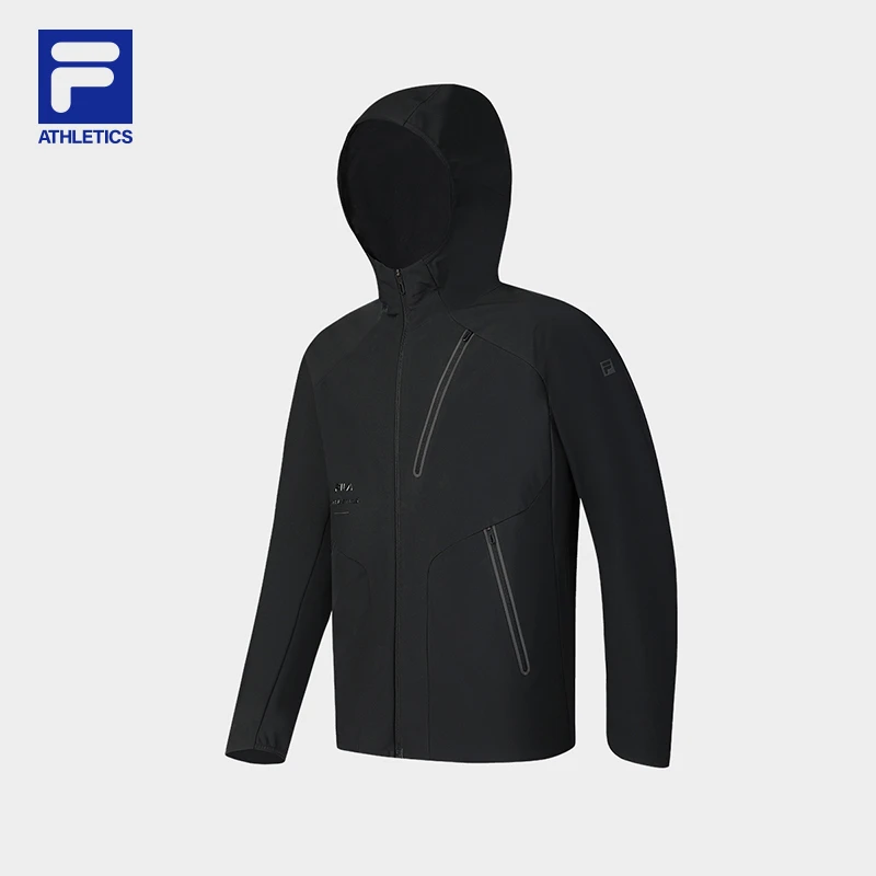 Fila/斐乐男【防风保暖连帽运动外套】春季加厚训练上衣A11M441705F