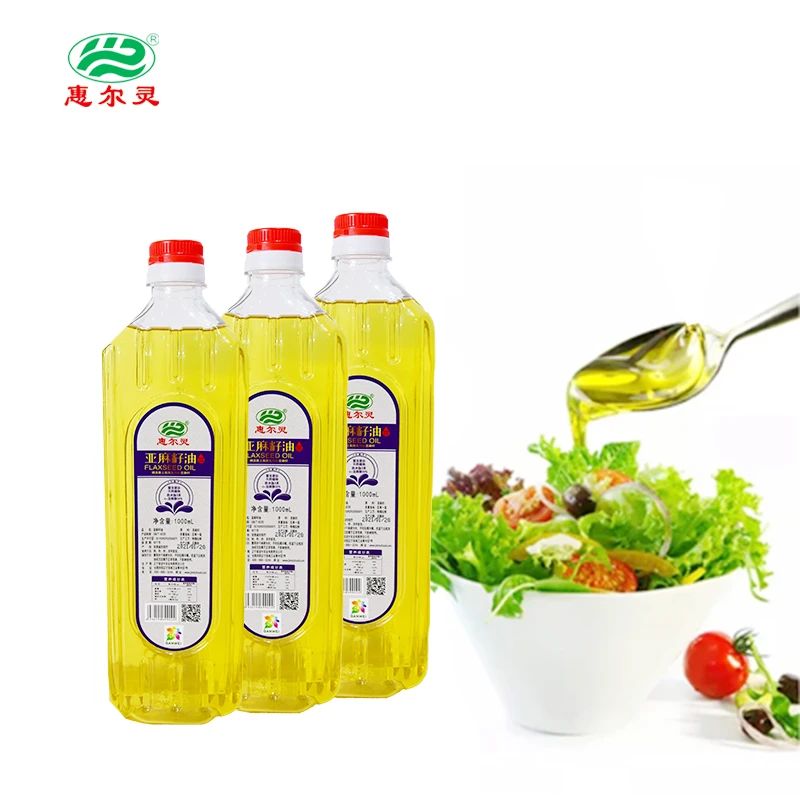 惠尔灵纯正亚麻籽油家用炒菜凉拌油冷榨健康食用油3L