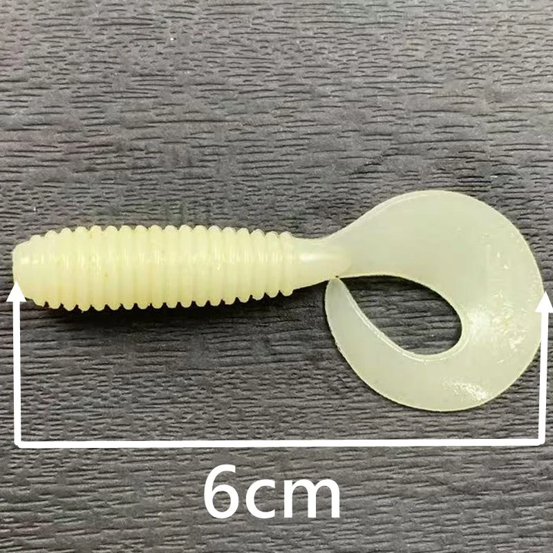 品牌尾单库存路亚软饵卷尾6cm野钓鳜鱼鲈鱼黑坑神器海鲈翘嘴黑鱼