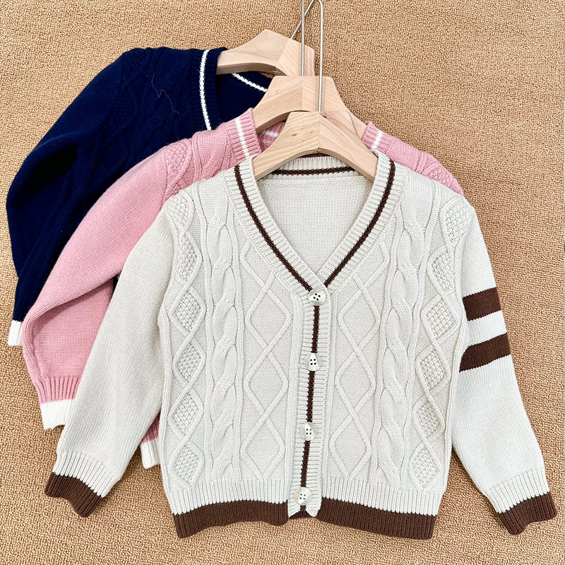 【主播推荐】【顾奈】新款儿童针织开衫KME156