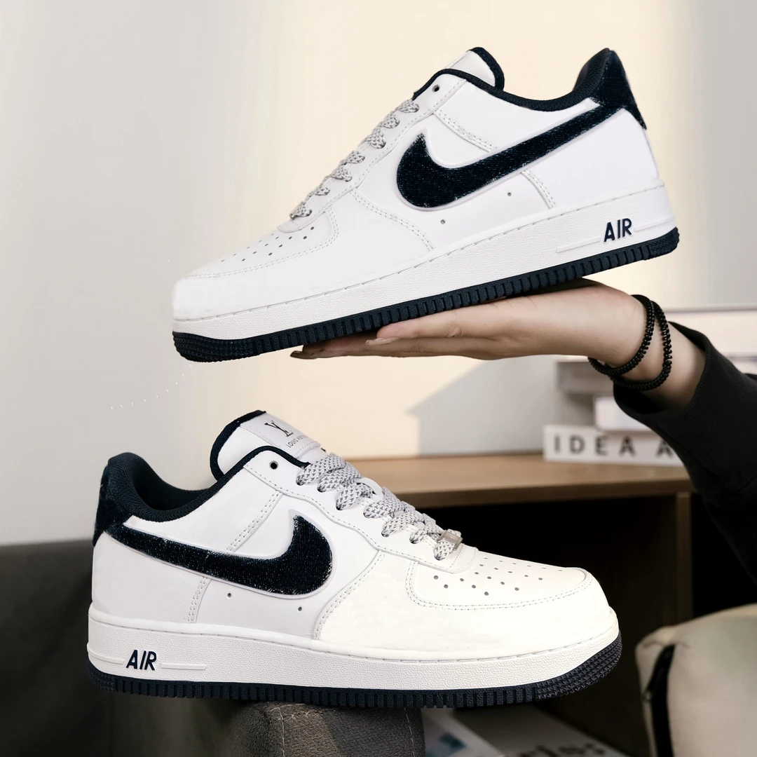 NIKE/耐克AF1空军一号黑白复古潮流百搭高端 【球鞋定制】