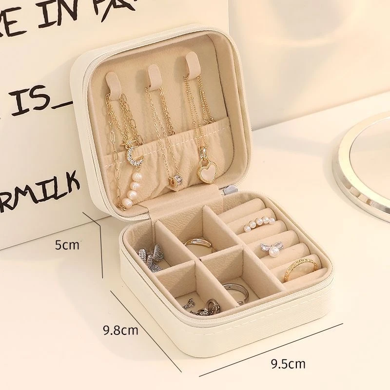 首饰盒/箱 饰品收纳盒随身出行便携首饰收纳耳钉项链戒指首饰盒