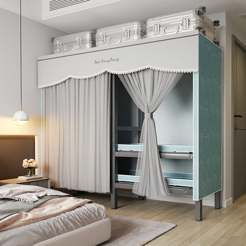 免安装衣柜家用卧室简易衣柜网红款折叠全钢架出租房用结实挂衣橱