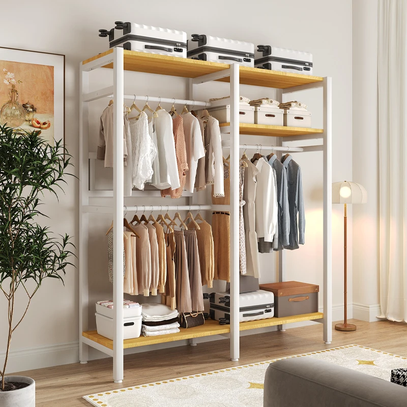 简易衣柜卧室金属组合衣柜衣帽间开放式衣柜开放式衣帽间挂衣架子