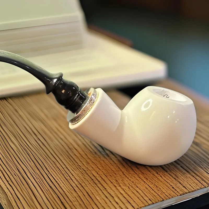 海泡石烟斗krm光面苹果空腔21.8*46.9