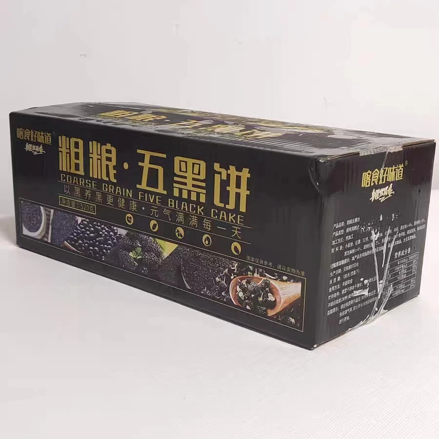 喀食好味道粗粮五黑饼520g早餐营养糕点饼干零食