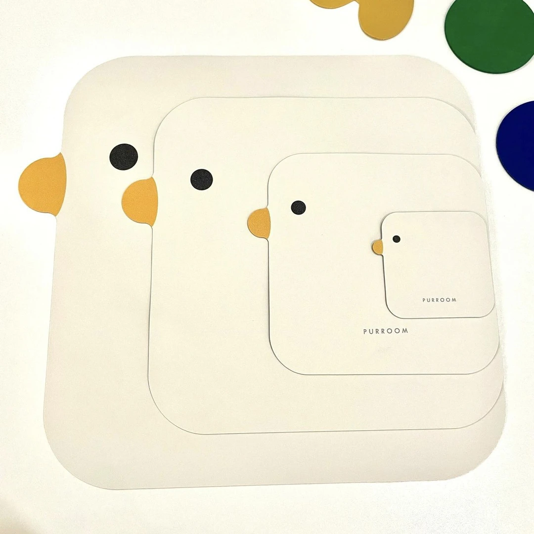 入户可爱小鸡餐垫防水防油防滑现代简约皮革碗垫儿童餐桌垫鼠标垫