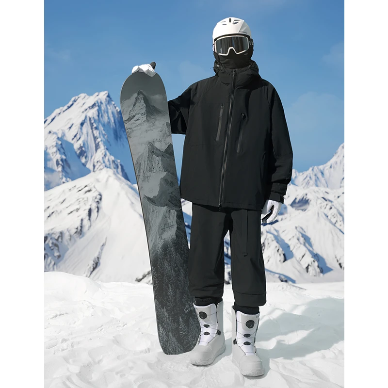 东方骆驼滑雪服男冬季户外潮流加厚加厚防水滑雪套装休闲宽松棉衣