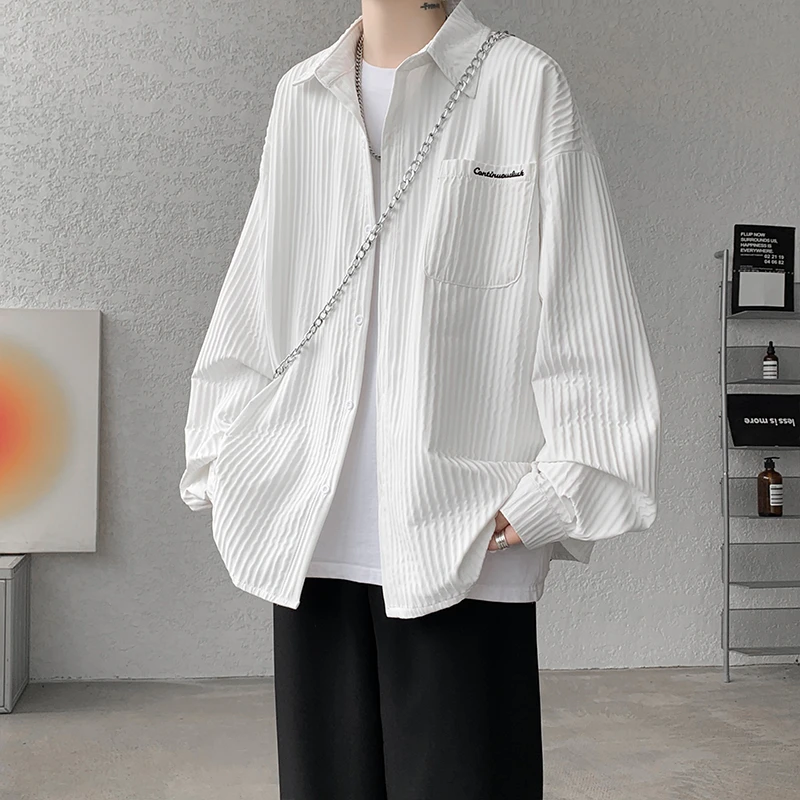 东方骆驼日系翻领夹克男早秋春季新款百搭休闲装宽松潮牌外套潮流