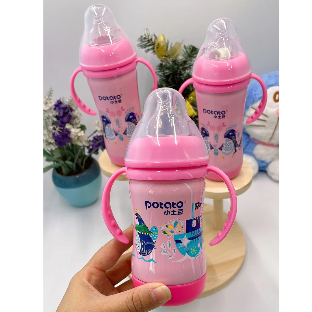 小土豆保温奶瓶304不锈钢喝奶奶瓶