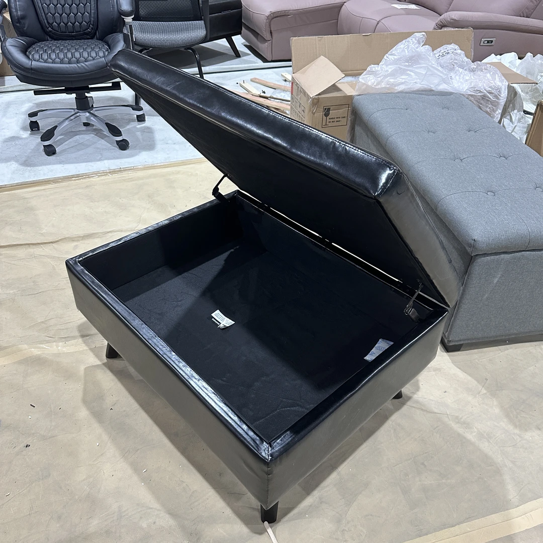 储物箱凳脚蹬换鞋凳服装店沙发长凳科技布收纳鞋柜凳WG