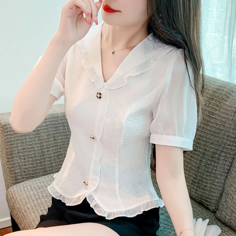 短袖女2023年夏季新款短款洋气卡腰小衫独特上衣超好看减龄夏款潮