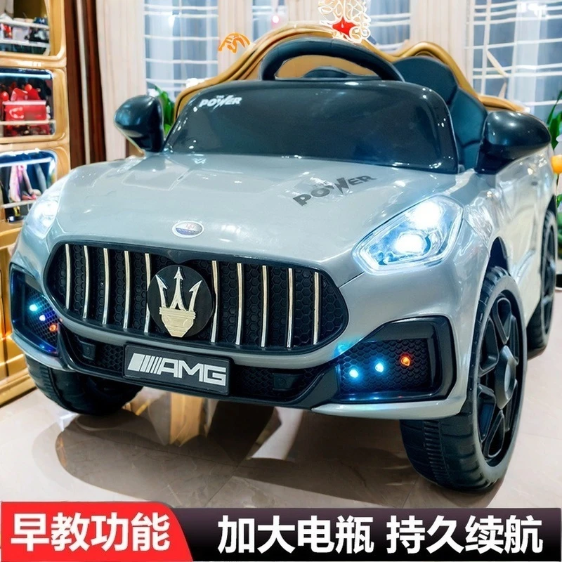 超大儿童电动车可坐人小孩充电四轮四驱汽车遥控玩具车宝宝童车