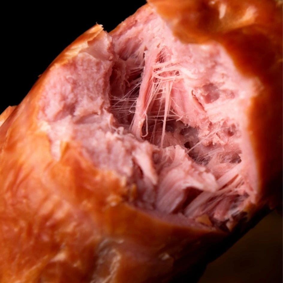 伊春五营即食大火腿95%纯精猪瘦肉桦木熏烤火腿500g/根*2根