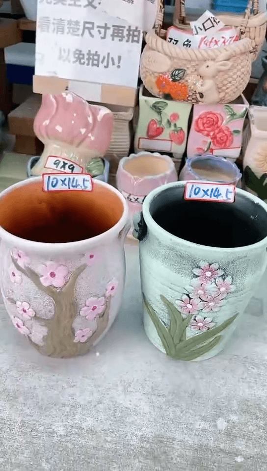 【闪购商品】陶瓷15cm以下@@A7-59D月桃老庄2件套