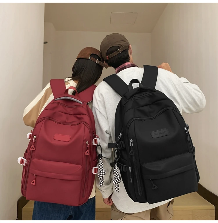 书包女大容量男款高中初中生中学生背包双肩包小学生4-6年级男生