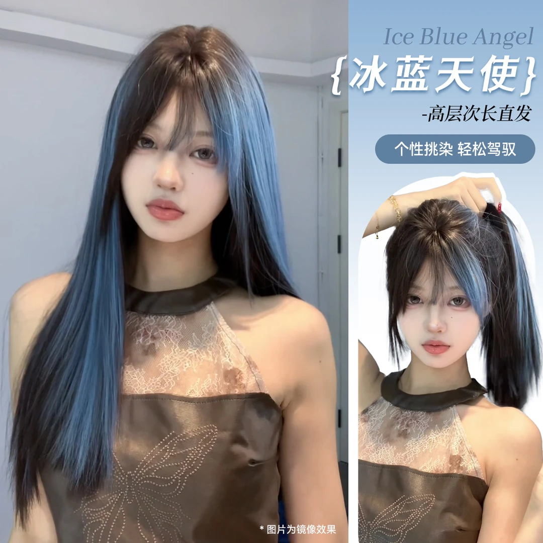 【冰蓝天使】升级3.0版工艺-束朵假发女网红日常Lolita假发新款