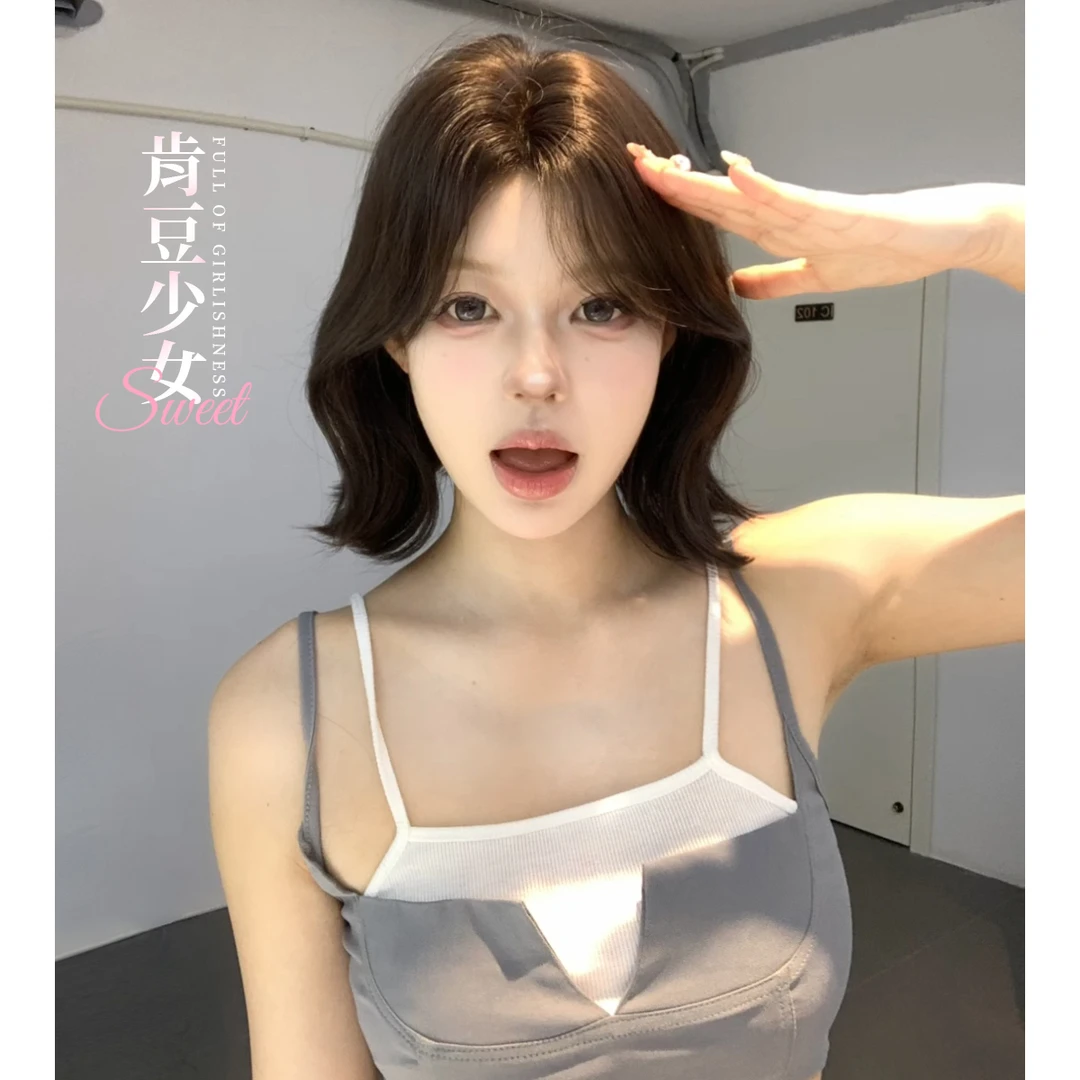 【肯豆少女】束朵假发女短发网红jk日常lolita自然刘海全头套