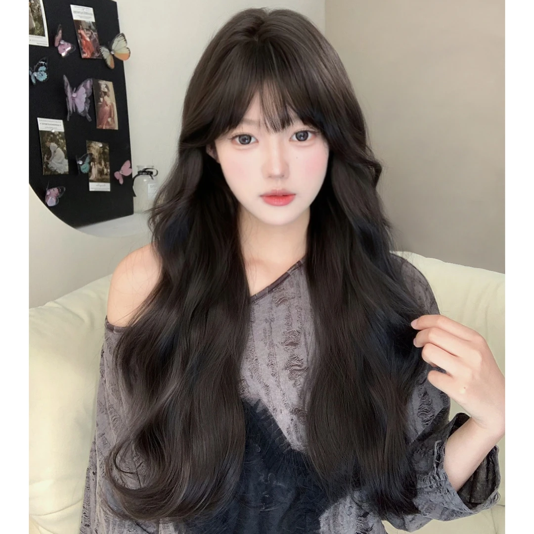 束朵假发波浪卷时尚气质lolita网红同款假发全头套减龄