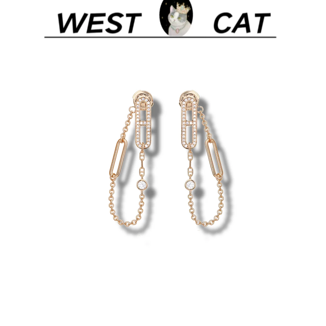 925银耳饰 外货高品高奢耳钉T-6824