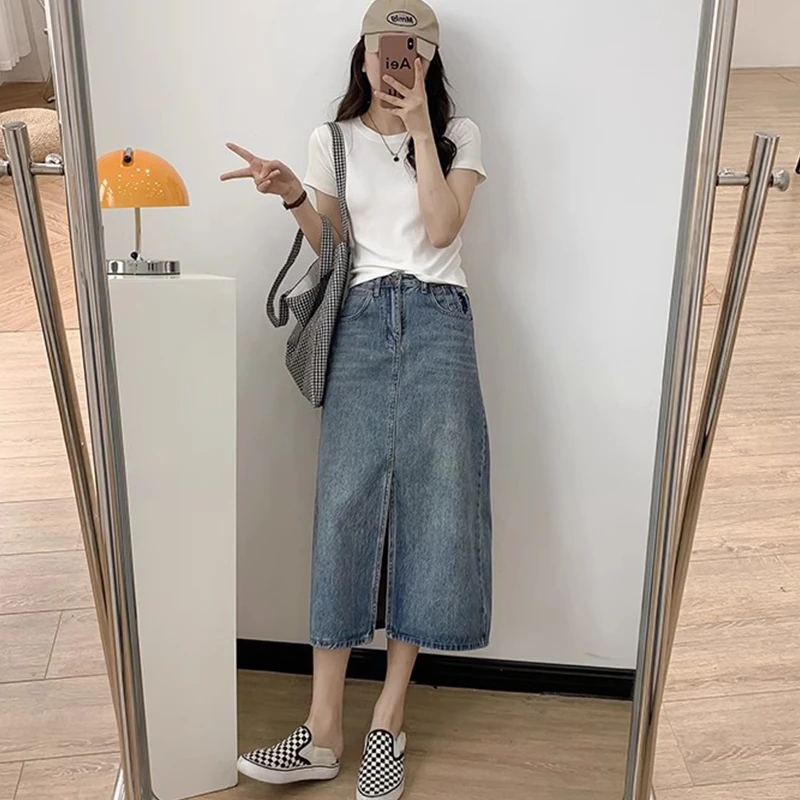 正肩圆领短袖T恤女夏季小众纯色上衣高考毕业季小个子